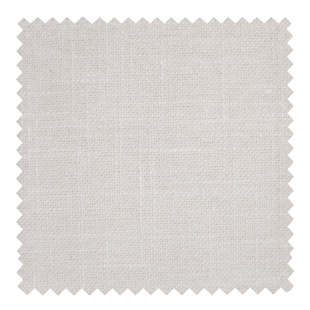 Eggshell warm cream cotton blend fabric swatch from the Nest collection by Thoa Home featuring a matte plain weave.