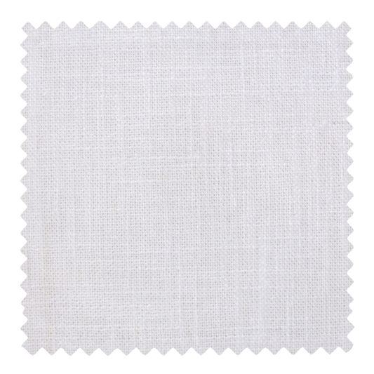 Chalk crisp white semi-sheer fabric swatch from the Cove collection by Thoa Home with a smooth, refined finish.