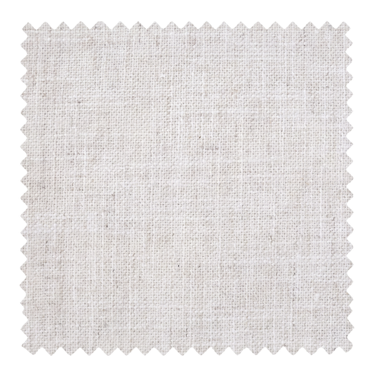 Flax organic ecru semi-sheer fabric swatch from the Cove collection by Thoa Home with a smooth, refined finish.
