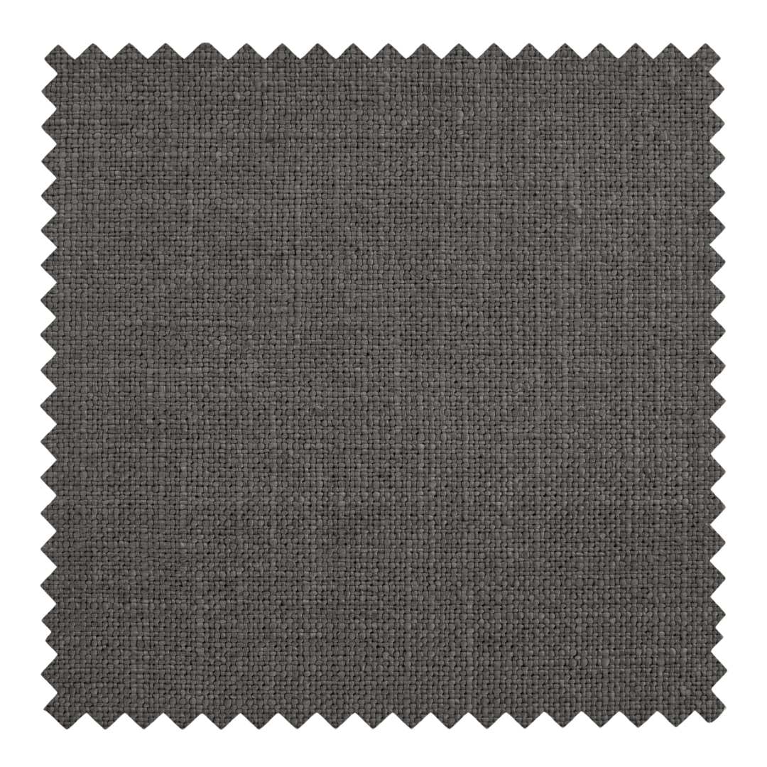 Flint stone grey semi-sheer fabric swatch from the Cove collection by Thoa Home with a smooth, refined finish.