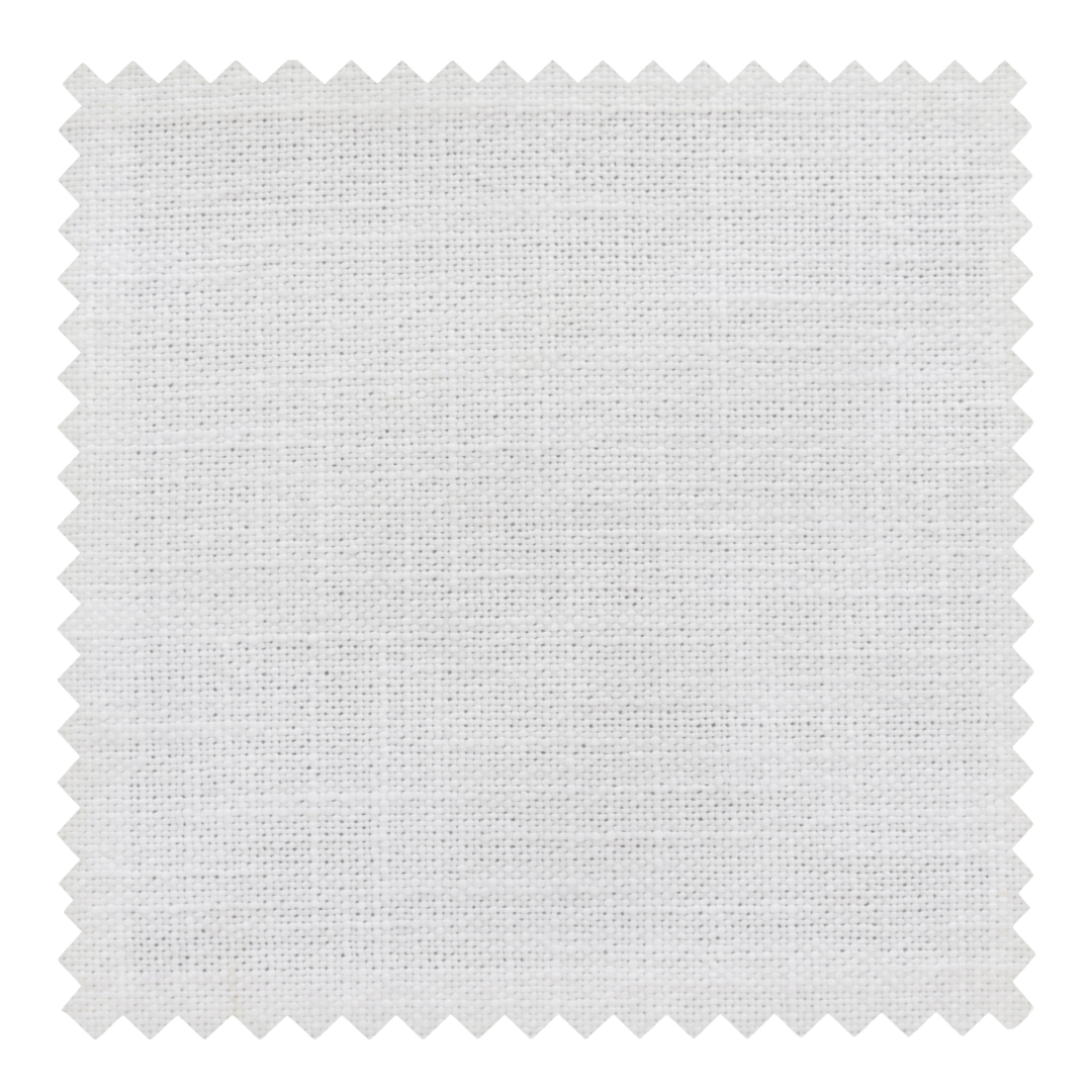 Ivory warm white semi-sheer fabric swatch from the Cove collection by Thoa Home with a smooth, refined finish.
