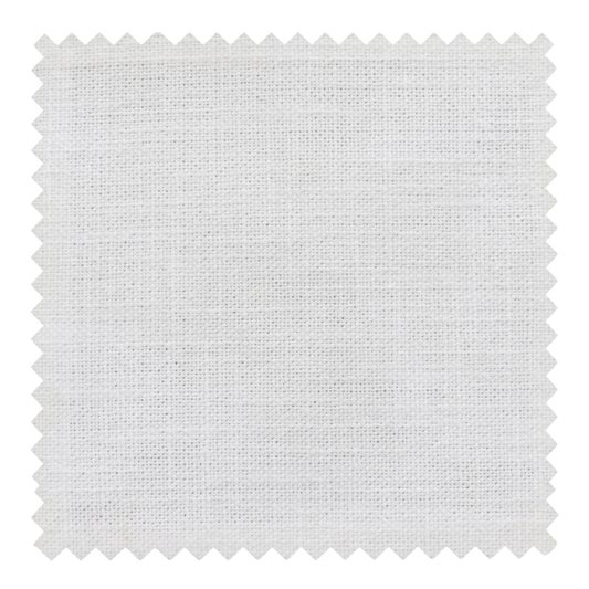 Ivory warm white semi-sheer fabric swatch from the Cove collection by Thoa Home with a smooth, refined finish.