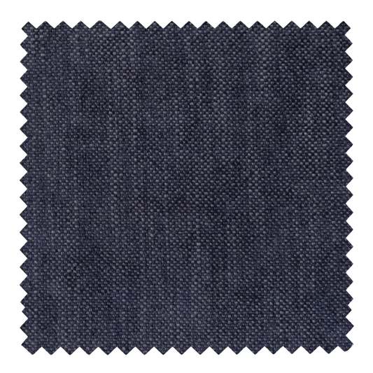 Twilight architectural midnight navy fabric swatch from the Lune collection by Thoa Home featuring a dense, pebbled texture.
