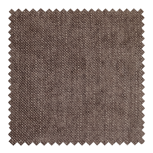 Umber rich espresso brown fabric swatch from the Lune collection by Thoa Home featuring a dense, pebbled texture.