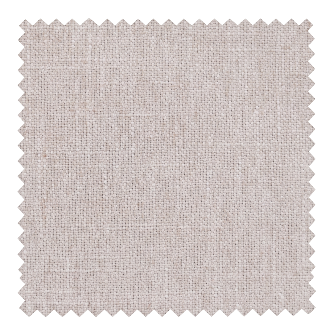Birch warm alabaster cotton blend fabric swatch from the Nest collection by Thoa Home featuring a matte plain weave.