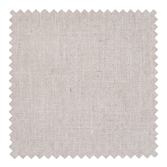 Canvas unbleached light beige cotton blend fabric swatch from the Nest collection by Thoa Home featuring a matte plain weave.