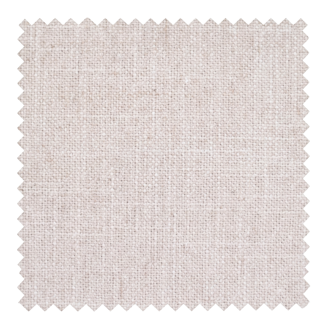 Linen stone grey cotton blend fabric swatch from the Nest collection by Thoa Home featuring a matte plain weave.