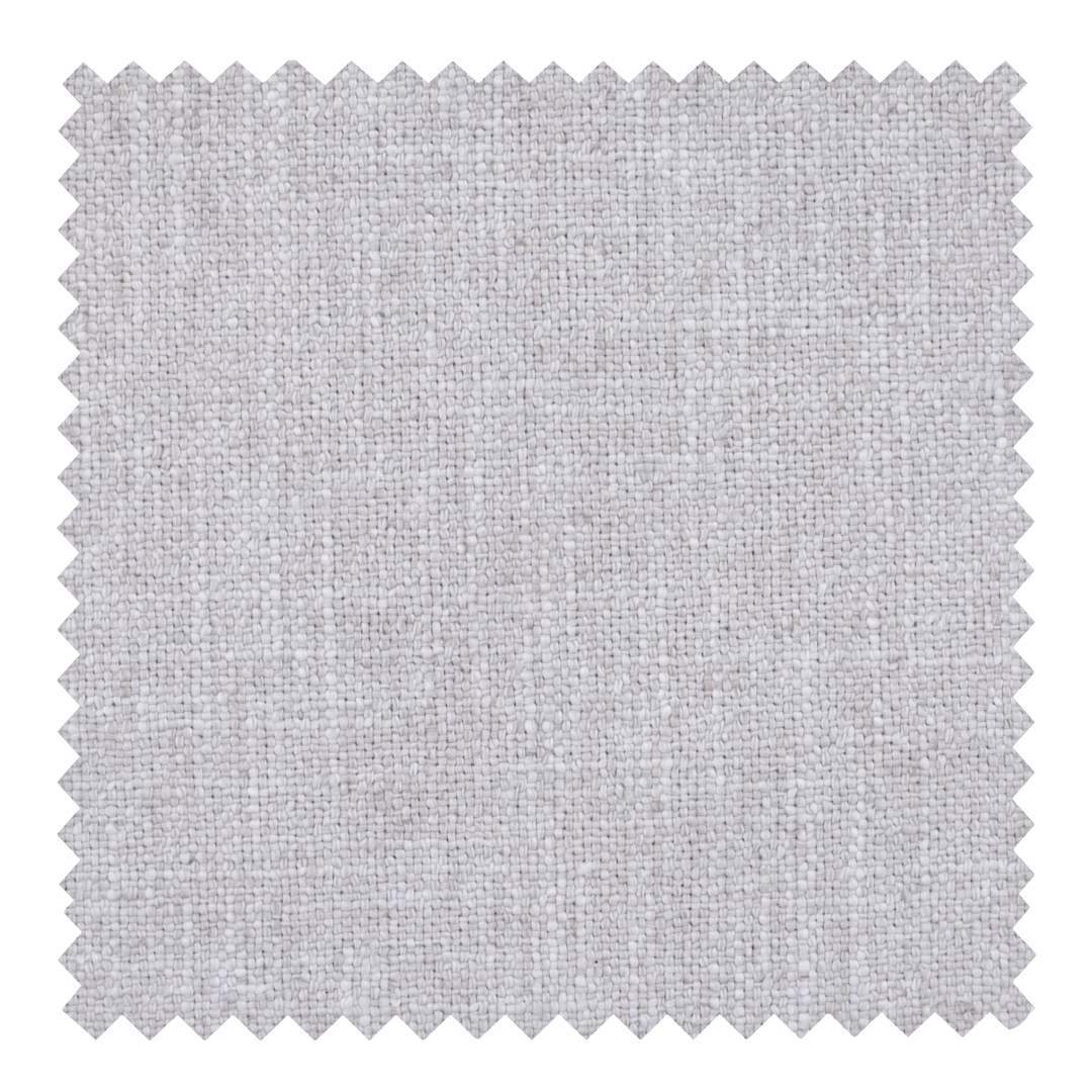 Mist cool pale grey cotton blend fabric swatch from the Nest collection by Thoa Home featuring a matte plain weave.