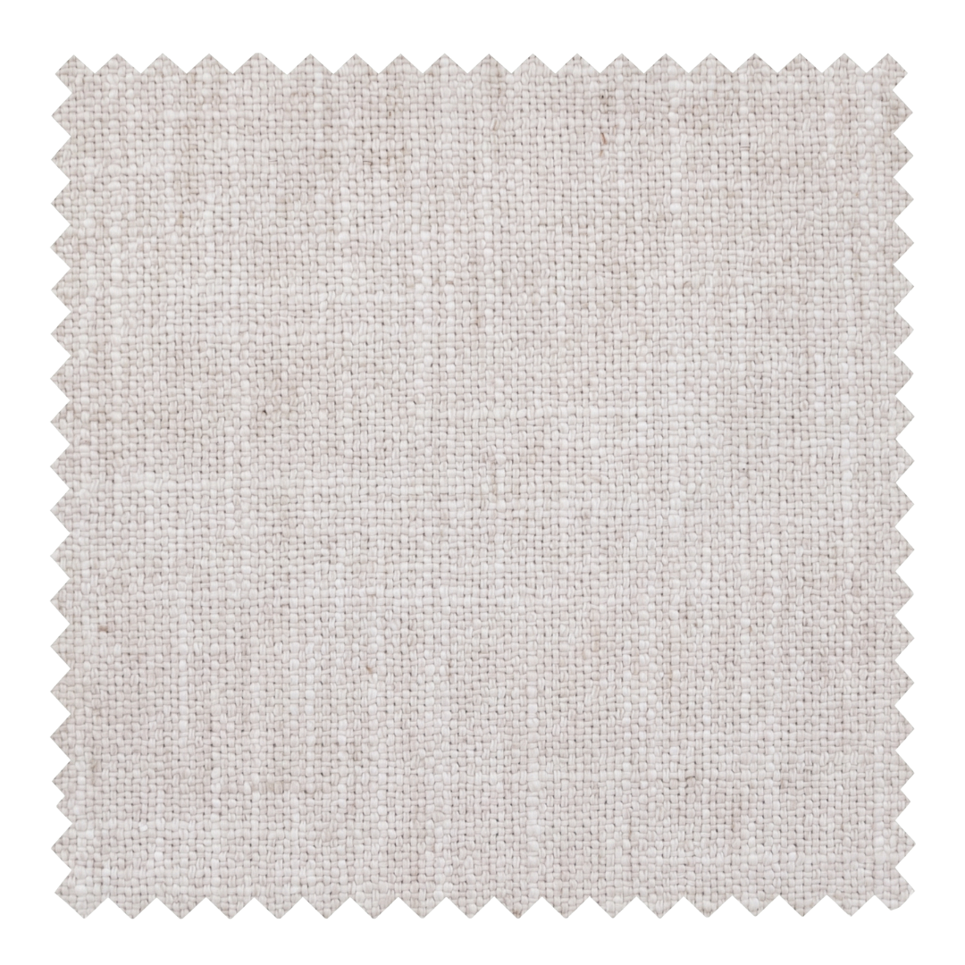 Pearl warm taupe cotton blend fabric swatch from the Nest collection by Thoa Home featuring a matte plain weave.