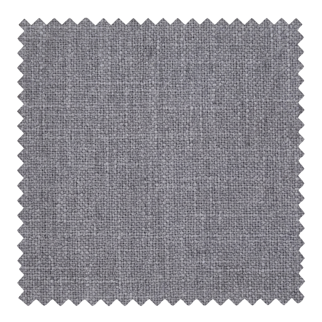Slate architectural grey cotton blend fabric swatch from the Nest collection by Thoa Home featuring a matte plain weave.