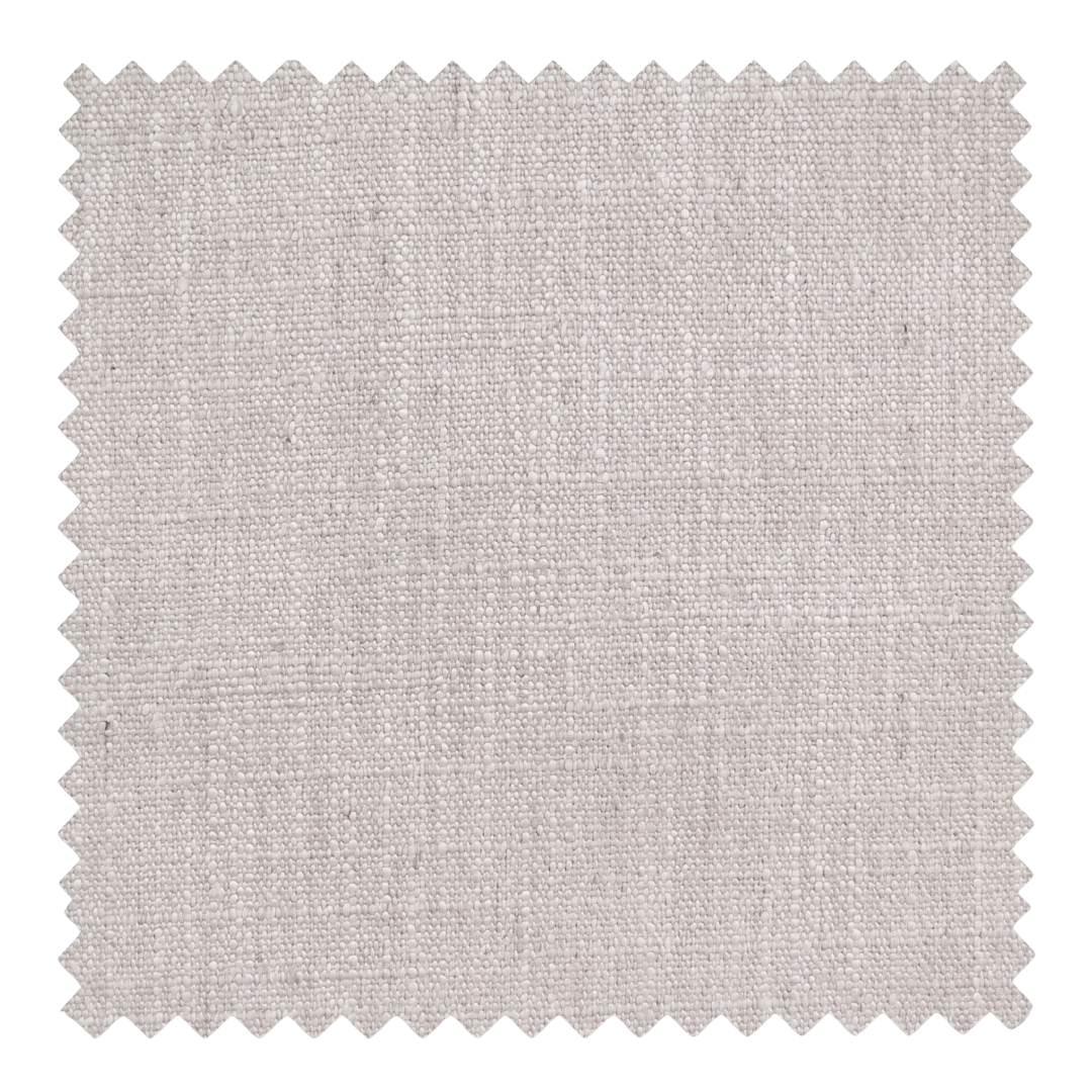 Bone chalk-white linen blend fabric swatch from the Reve collection by Thoa Home with a micro-textured surface.