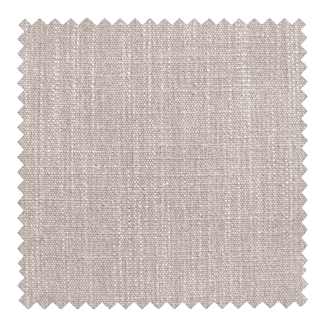 Dune sandy taupe linen blend fabric swatch from the Reve collection by Thoa Home with a micro-textured surface.
