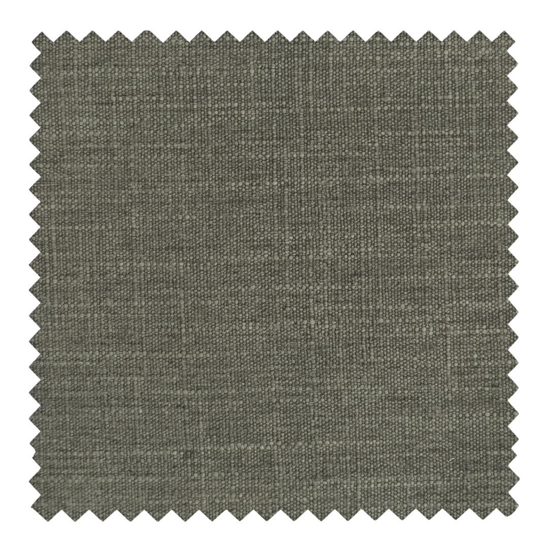 Moss weathered forest green linen blend fabric swatch from the Reve collection by Thoa Home with a micro-textured surface.