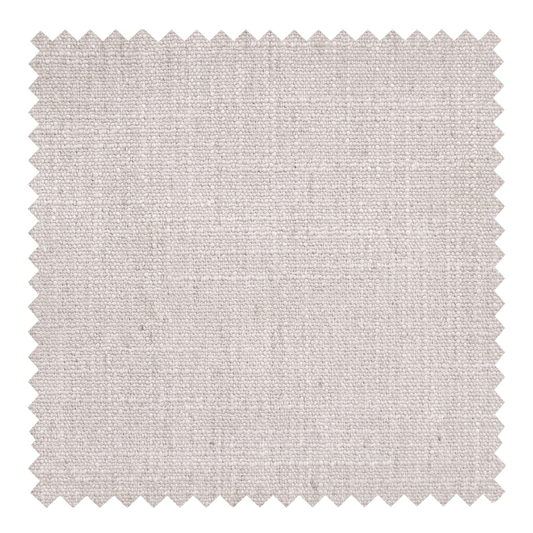 Oat pale oatmeal linen blend fabric swatch from the Reve collection by Thoa Home with a micro-textured surface.