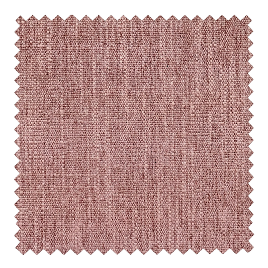 Rose dusty clay rose linen blend fabric swatch from the Reve collection by Thoa Home with a micro-textured surface.
