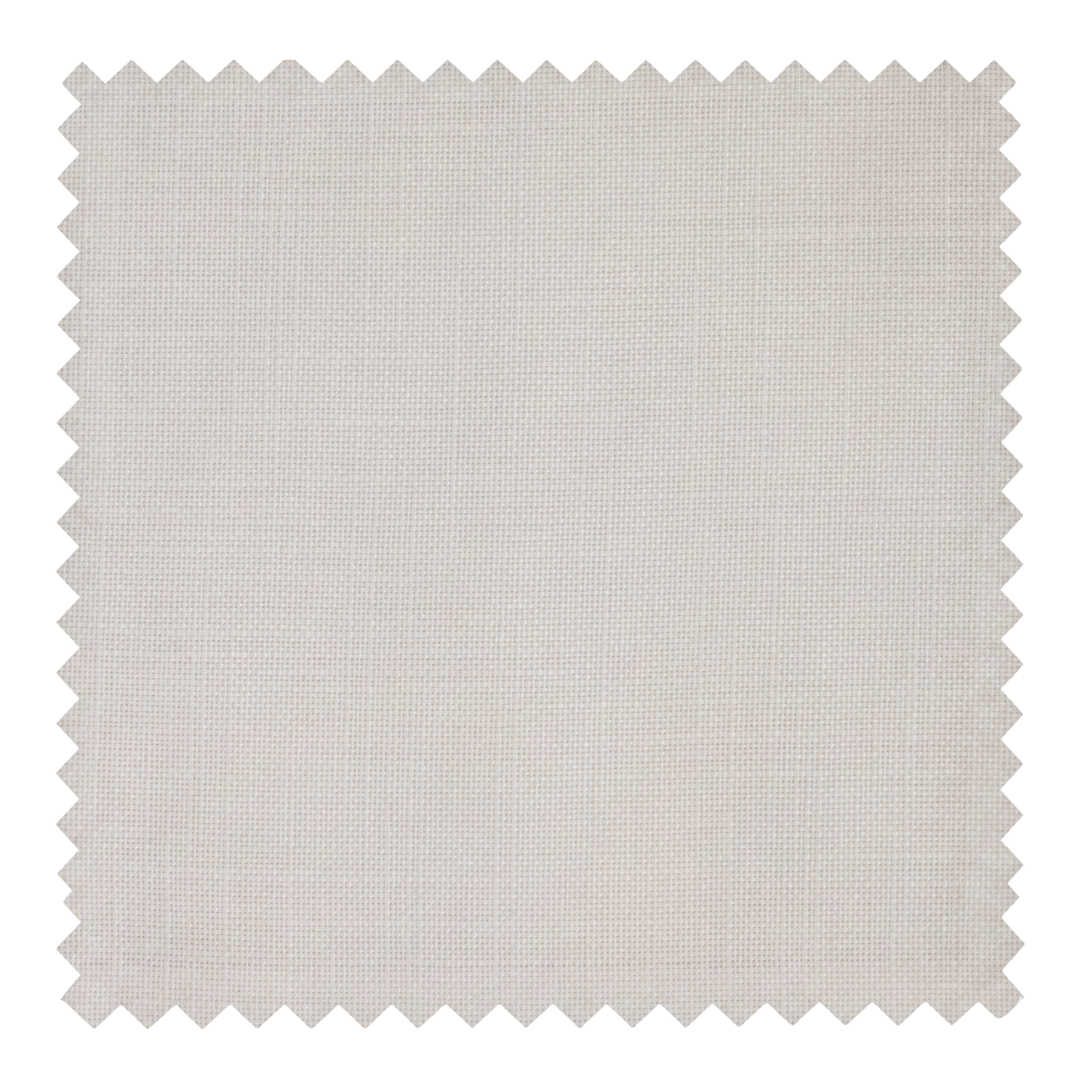Cloud ethereal off-white fine weave fabric swatch from the Vale collection by Thoa Home with a smooth, fluid surface.