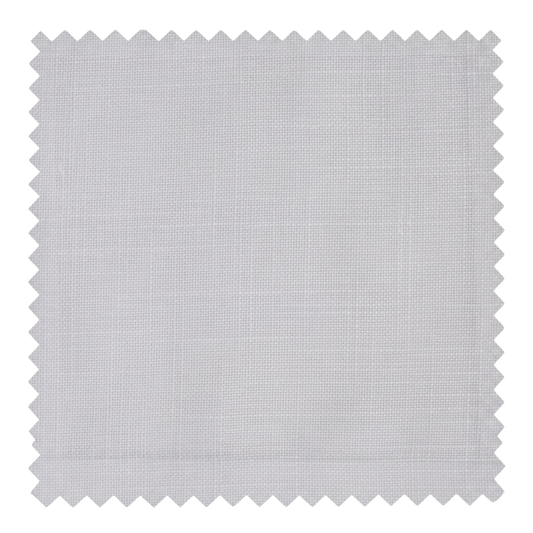 Dove light grey fine weave fabric swatch from the Vale collection by Thoa Home with a smooth, fluid surface.