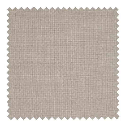 Mushroom desaturated taupe fine weave fabric swatch from the Vale collection by Thoa Home with a smooth, fluid surface.